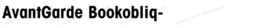 AvantGarde Bookobliq字体转换